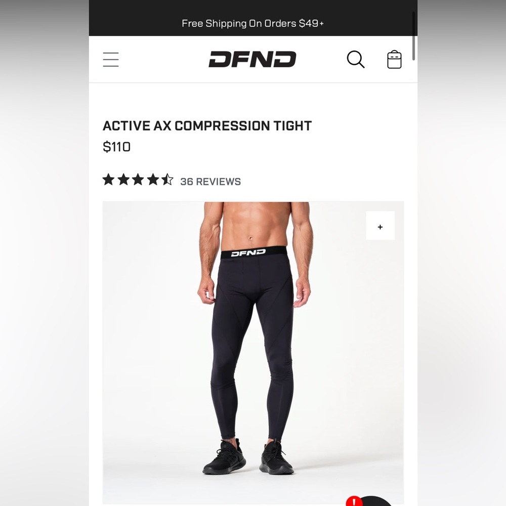 DFND Black Compression Leggings